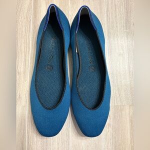 *Rothy's The Square Retired Color Pacific Blue Size 9W Loafers #SR